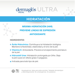 Dermaglos Facial Ultra Hidratacion Crema/Gel Contorno de Ojos 15gr - Farmacia Cuyo