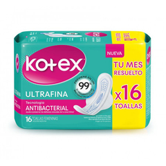 Kotex Toallitas Ultrafinas 16uns