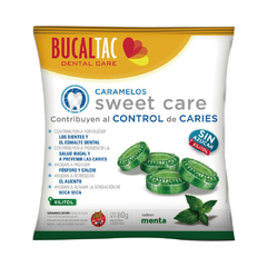 Bucal Tac Sweet Care Caramelos de Menta 12un