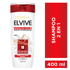Elvive Shampoo 2 en 1 Reparación Total 5 400ml - comprar online