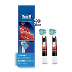 ORAL B KIDS DISNEY CARS 3+ Repuesto cepillo dental eléctrico x 2uns