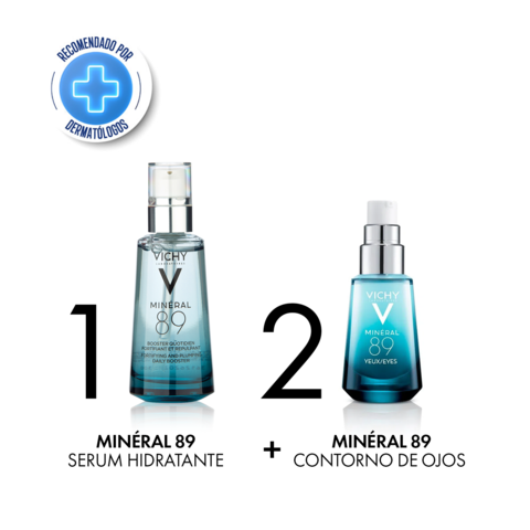 Kit Vichy Mineral 89 Serum Hidratante + Mineral 89 Contorno de Ojos