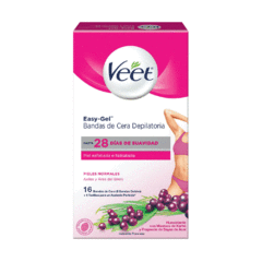 Veet Bandas Depilatorias Cera Fria Zona Axilas/Vikini Piel Normal 16unidades