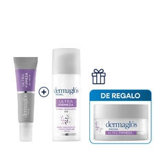 Dermaglos Kit Facial Ultra Firmeza Crema Dia y Noche Ojos