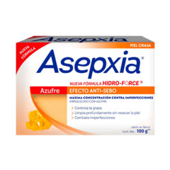 Asepxia Jabon Azufre Hidro-Force 100gr