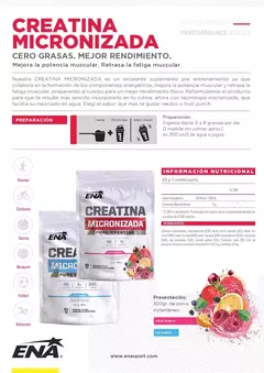 ENASPORT CREATINA MICRONIZADA sabor Fruit Punch - comprar online