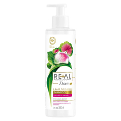 DOVE REAL Shampoo PODER DE LAS PLANTAS NUTRICIÓN + GERANIO x 300ml