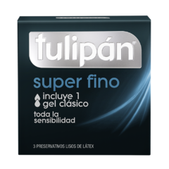 Tulipan Preservativos Super Fino 3uns
