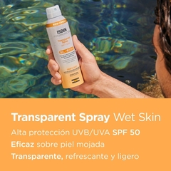 Isdin Fotoprotector Transparent Spray SPF50+ Wet Skin 250ml - Farmacia Cuyo