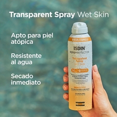 Isdin Fotoprotector Transparent Spray SPF50+ Wet Skin 250ml - tienda online