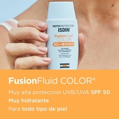 Isdin Fotoprotector Fusion Fluid Color SPF50+ 50ml - Farmacia Cuyo
