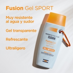 Isdin Fotoprotector Fusion Gel Wet Skin Sport FPS50+ 100ml - Farmacia Cuyo