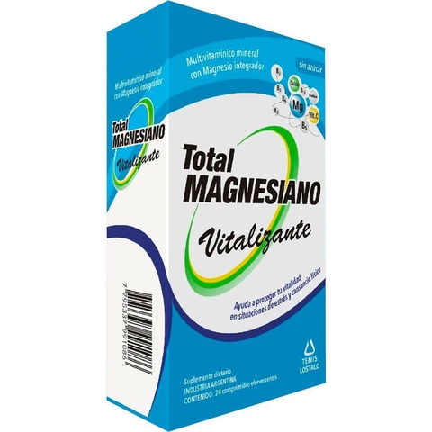 Total Magnesiano Revitalizante Comprimidos Efervescentes 24uns