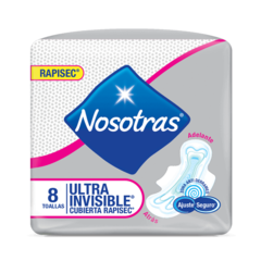 NOSOTRAS Toallas higiénicas ULTRA INVISIBLE x 8uns