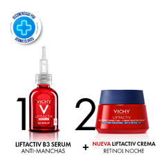 Kit Vichy Serum Facial Leftactiv B3 + Retinol Crema de Noche 50ml