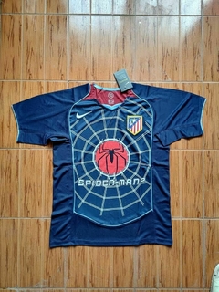 Camiseta Nike Retro Atletico Madrid Spiderman Suplente Azul 2004 2005