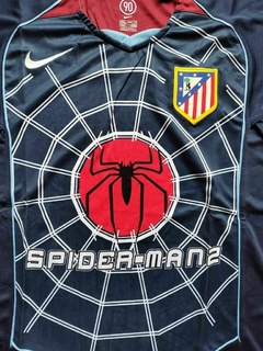 Camiseta Nike Retro Atletico Madrid Spiderman Suplente Azul 2004 2005 en internet