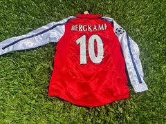 Camiseta Nike Arsenal Manga Larga Retro Titular Bergkamp 10 2000 2001 - Roda Indumentaria