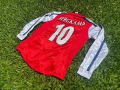 Camiseta Nike Arsenal Manga Larga Retro Titular Bergkamp 10 2000 2001 - tienda online
