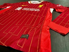 Camiseta Nike Vaporknit Liverpool Titular Manga Larga 2024 2025 Match en internet