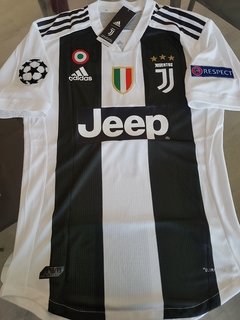 Camiseta Adidas Juventus FC Italia Titular 2018 2019 UCL #7 Ronaldo Climachill - comprar online