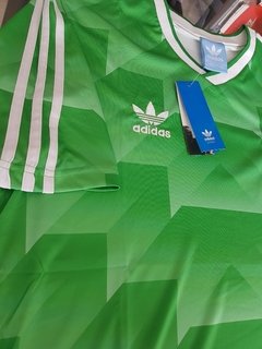 Camiseta adidas Alemania Retro Suplente Verde 1990 - Roda Indumentaria