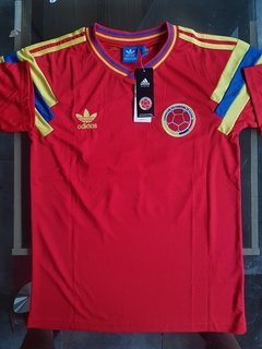 Camiseta Adidas Colombia retro 1990 roja Valderrama #10 - comprar online