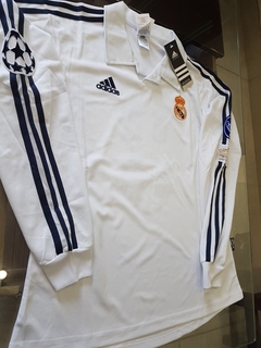 Camiseta adidas Real Madrid Manga Larga Retro Zidane #5 2002 UCL - Roda Indumentaria