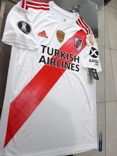 Camiseta Adidas River titular con contorno TURKISH 2019 2020 Parches Libertadores en internet