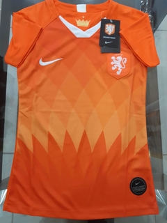 Camiseta Nike Holanda Mujer Naranja 2019