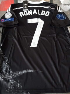 Camiseta adidas Real Madrid Retro Tercera Negra (Dragon) Ronaldo #7 2014 2015