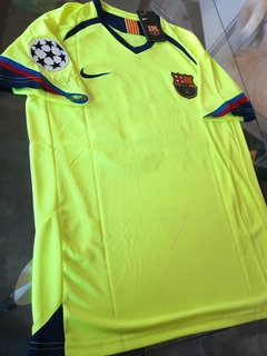Camiseta Nike Barcelona Retro Suplente 2006 Fluor Messi #30 en internet
