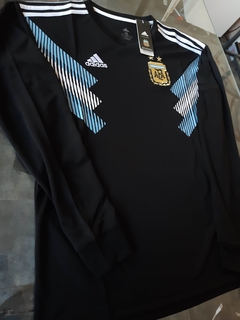 Camiseta adidas Seleccion Argentina manga larga negra 2018 2019 en internet