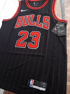 Musculosa Basquet Chicago Bulls Retro MATCH Negra Jordan #23 Estampado en internet