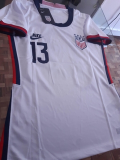 Camiseta Nike Estados Unidos Mujer Titular Morgan #13 2020 2021 - Roda Indumentaria