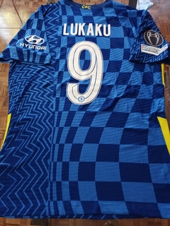 Camiseta Nike Chelsea Vaporknit Titular Lukaku 9 2021 2022 Match