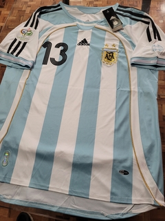Camiseta adidas Retro Argentina Titular 2006 Scaloni #13 - Roda Indumentaria