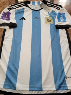 Camiseta adidas Argentina Titular Matchday Final Vs Francia 2022 Stadium