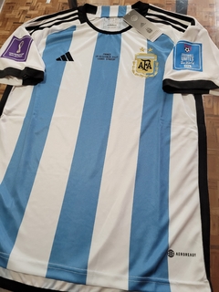 Camiseta adidas Argentina Titular Matchday Final Vs Francia 2022 Stadium - comprar online