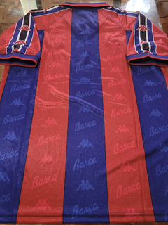 Camiseta Kappa Retro Barcelona Titular 1996 1997 - Roda Indumentaria