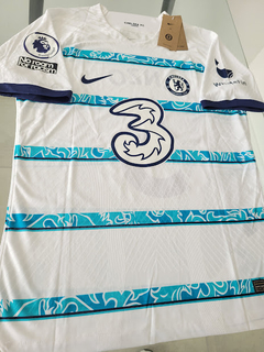 Camiseta Nike Chelsea Vaporknit Enzo Fernandez 5 Suplente Blanca 2022 2023 UCL Premier Match - Roda Indumentaria