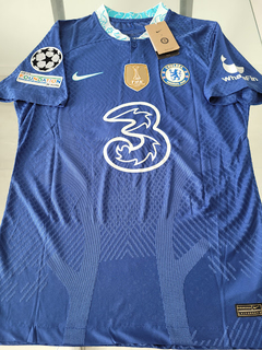 Camiseta Nike Chelsea Vaporknit Enzo Fernandez 5 Titular 2022 2023 UCL Parche Campeon Match - comprar online