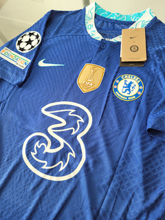 Camiseta Nike Chelsea Vaporknit Enzo Fernandez 5 Titular 2022 2023 UCL Parche Campeon Match - tienda online