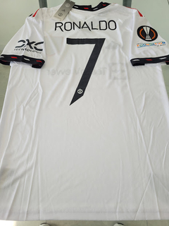 Camiseta Adidas Manchester United Suplente Blanca Ronaldo 7 2022 2023