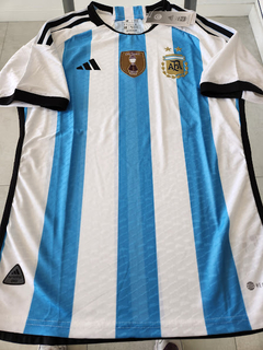 Camiseta adidas Argentina HeatRdy Titular 2022 2023 Parche Campeon Copa America Match en internet