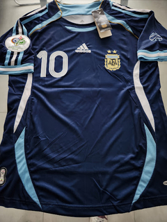 Camiseta adidas Retro Argentina Suplente Azul 2006 Riquelme #10 - comprar online