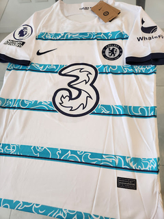 Camiseta Nike Chelsea Suplente Blanca Enzo Fernandez 5 2022 2023 Parches Premier en internet