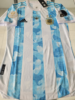 Camiseta adidas Argentina Titular 2021 2022 HeatRdy Match Parches Copa America + Matchday Final vs Brasil