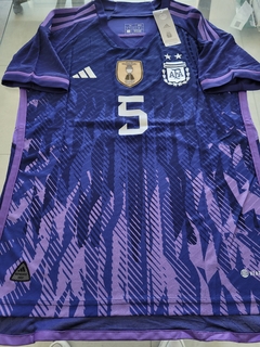 Camiseta adidas Argentina HeatRdy Suplente Violeta Paredes 5 Parche Campeon 2022 2023
