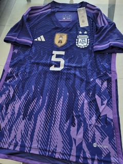 Camiseta adidas Argentina HeatRdy Suplente Violeta Paredes 5 Parche Campeon 2022 2023 - comprar online